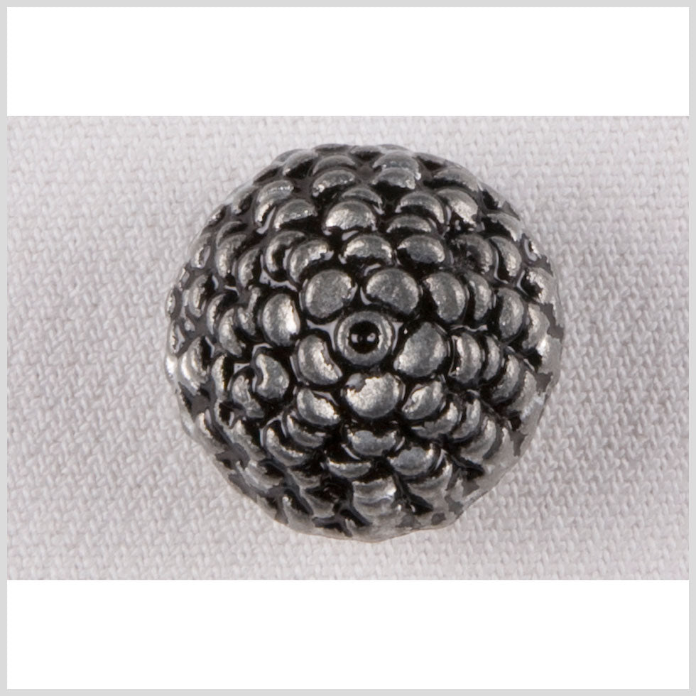 Silver Metal Coat Button - 28L/18mm