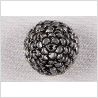 Silver Metal Coat Button - 28L/18mm