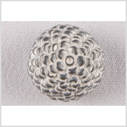 Silver Metal Coat Button - 34L/21.5mm