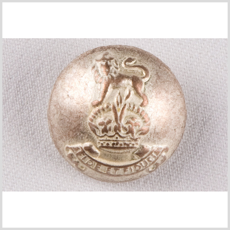 Silver Metal Coat Button - 44L/28mm