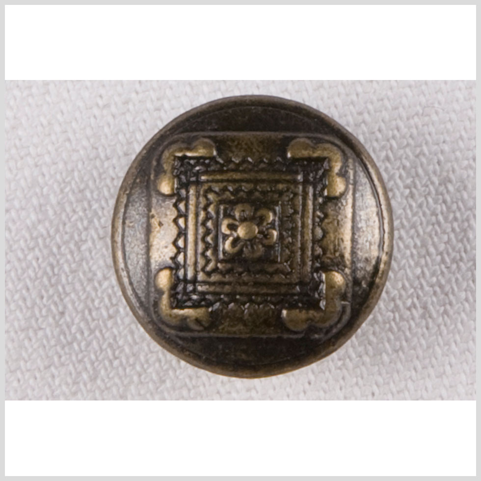 Brass Metal Button - 28L/18mm