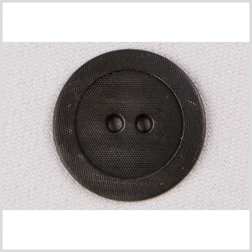 Metal 2-Hole Button - 36L/23mm - Gunmetal Dotted Texture