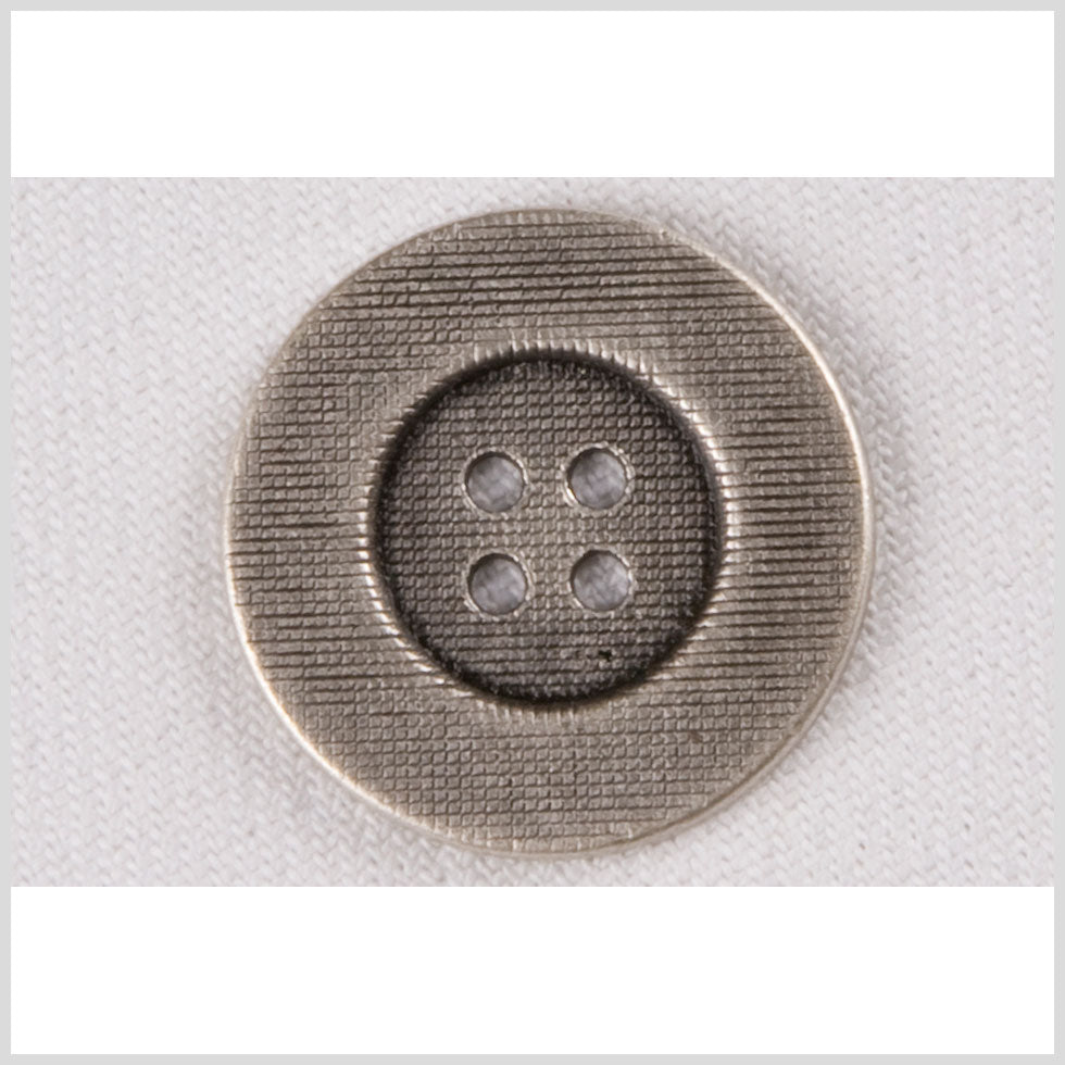 Silver Metal Coat Button - 40L/25mm
