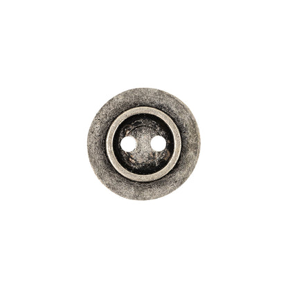 Silver Metal Coat Button - 24L/15mm - Detail