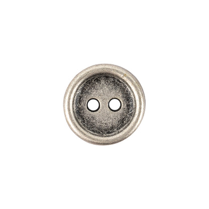 Silver Metal Coat Button - 24L/15mm