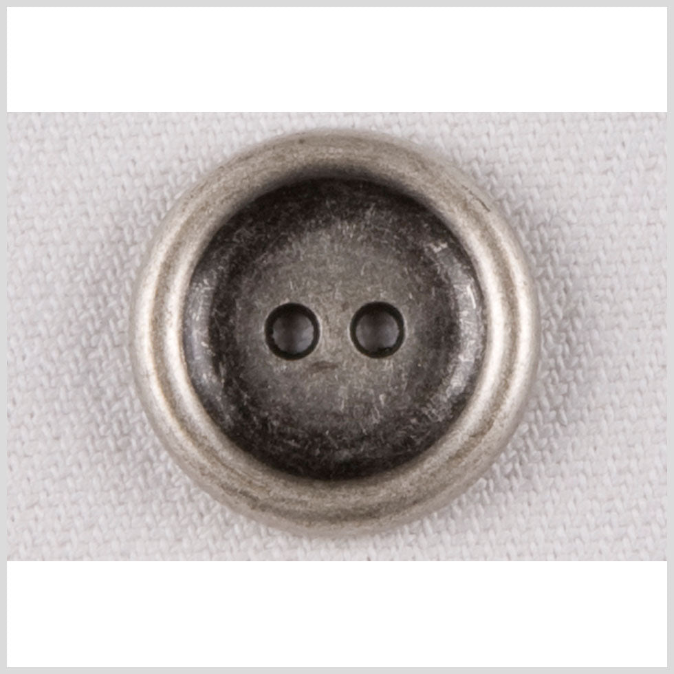 Silver Metal Coat Button - 32L/20mm