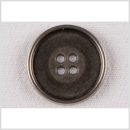 Gunmetal Metal Button - 36L/23mm