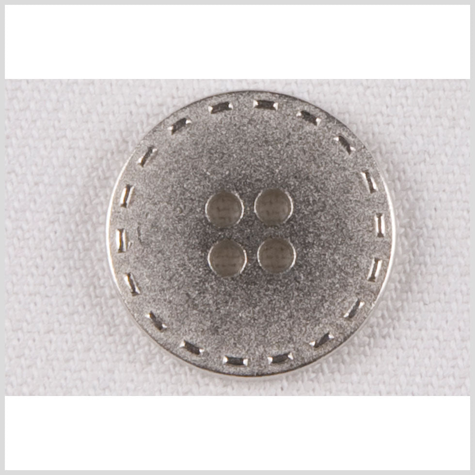 Silver Metal Coat Button - 32L/20mm