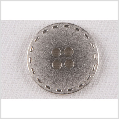 Silver Metal Coat Button - 32L/20mm