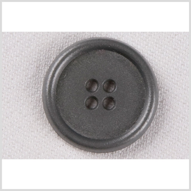 Gunmetal Metal Button - 36L/23mm