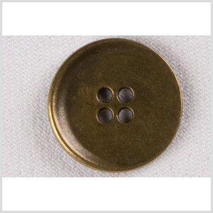 Metal 4-Hole Button - 36L/23mm - Brass Narrow Rim