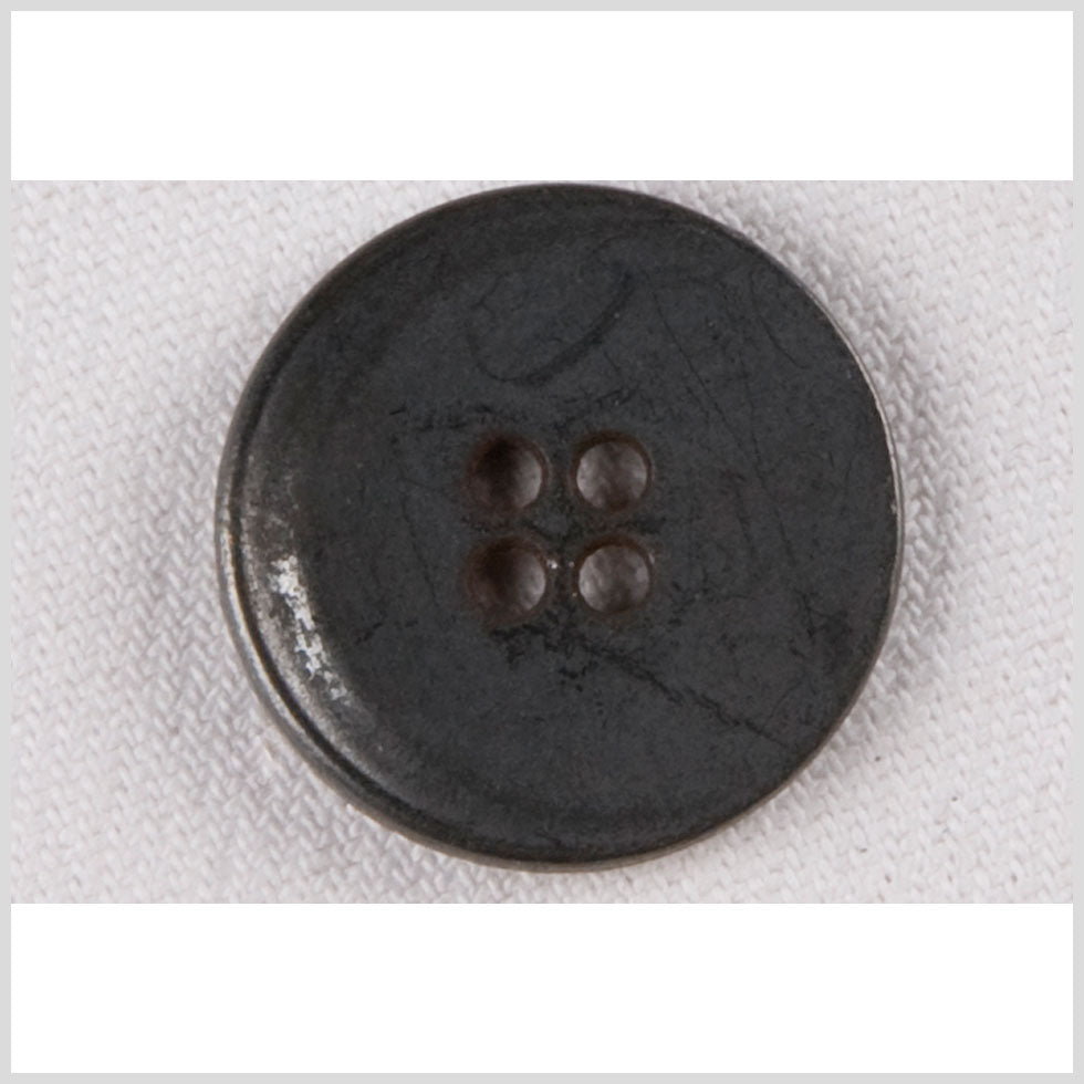 Gunmetal Metal Button - 36L/23mm