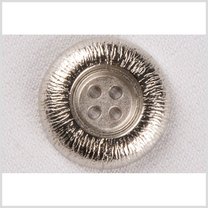 Silver Metal Coat Button - 40L/25mm