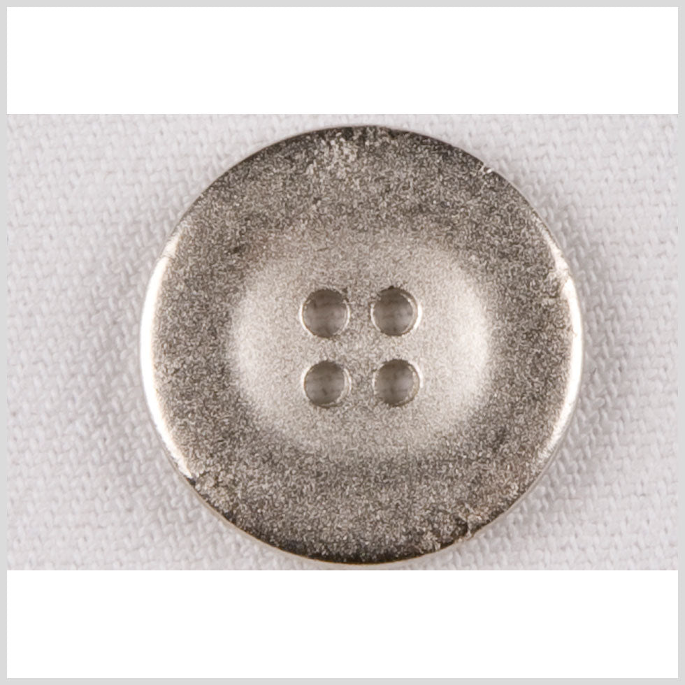 Silver Metal Coat Button - 36L/23mm