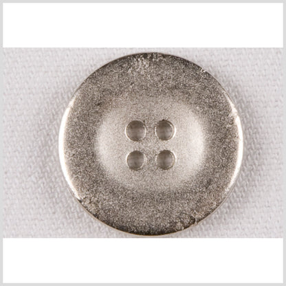 Silver Metal Coat Button - 36L/23mm