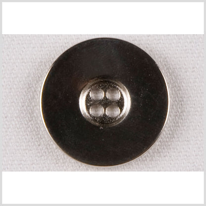 Silver Metal Coat Button - 24L/15mm