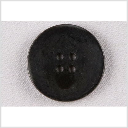 Metal 2-Hole Button - 36L/23mm - Dark Gunmetal Distressed Flat