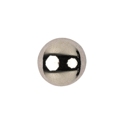 Silver Metal Coat Button - 24L/15mm