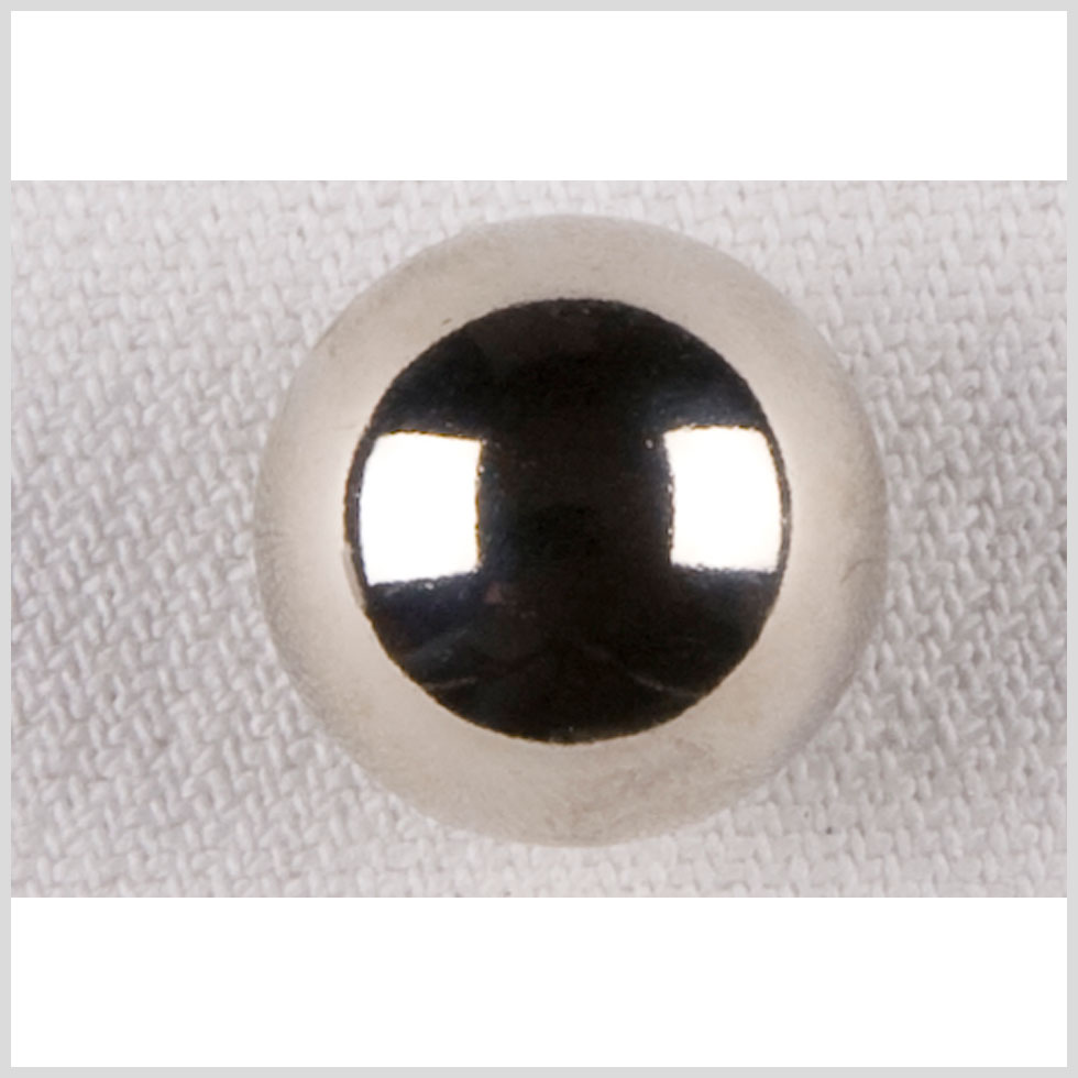 Silver Metal Coat Button - 18L/11.5mm