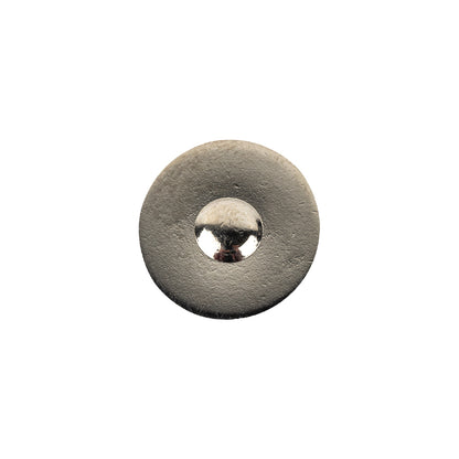 Silver Metal Coat Button - 24L/15mm