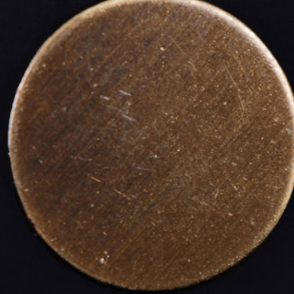 Brass Flat Metal Shank-Back Button - 36L/23mm Detail