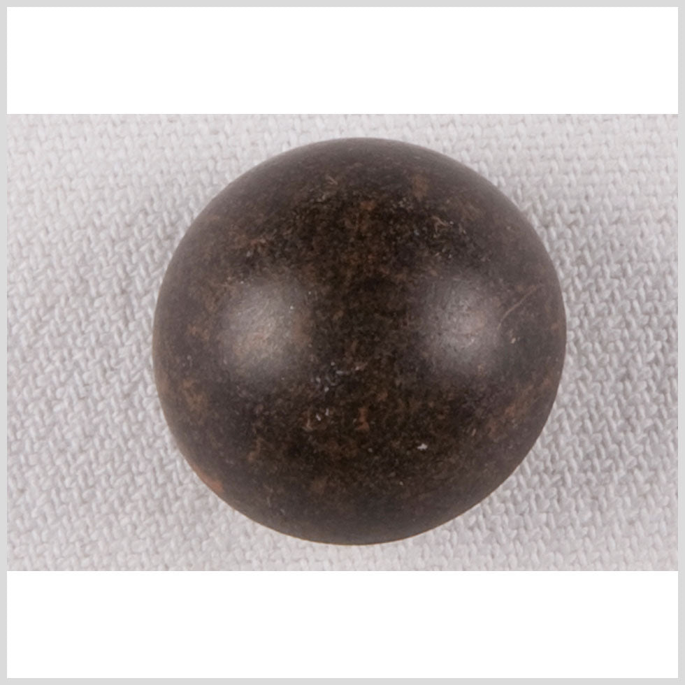 Metal Shank Back Button - 32L/20mm - Antique Brass Distressed Dome-Shaped