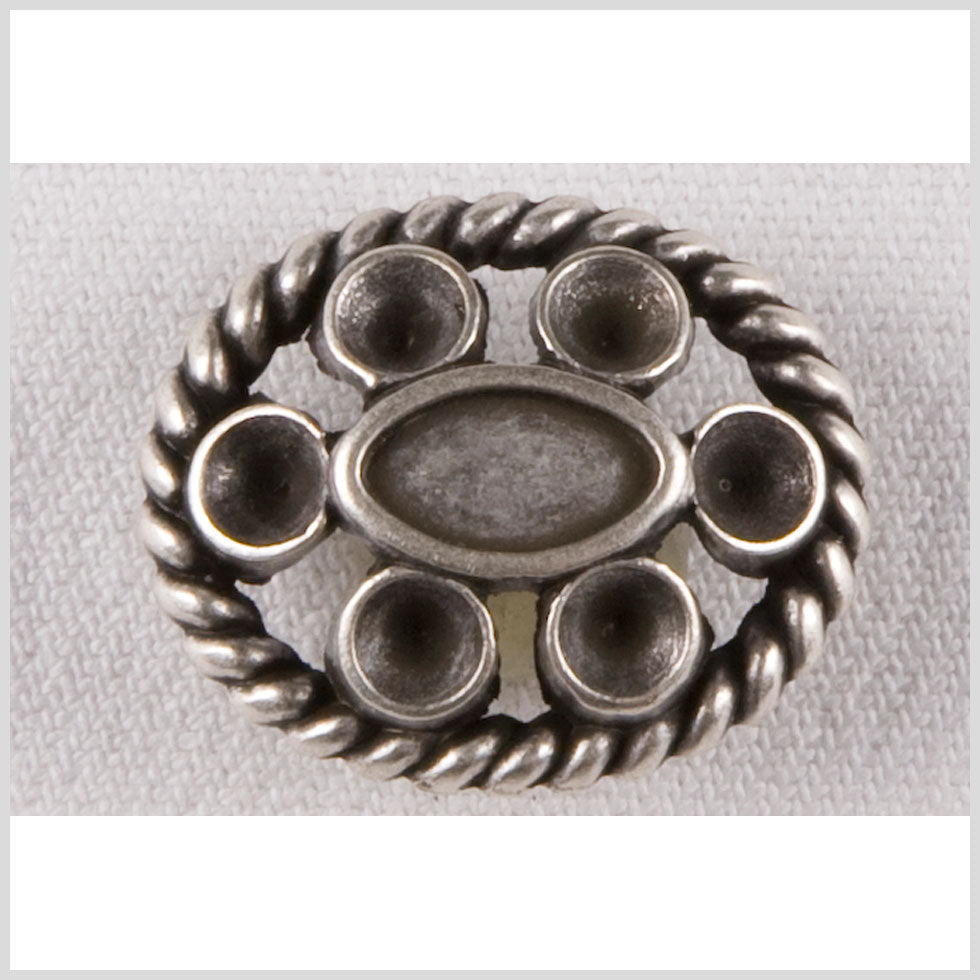 Silver Metal Coat Button - 40L/25mm
