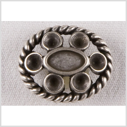 Silver Metal Coat Button - 40L/25mm