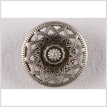 Silver Metal Coat Button - 36L/23mm