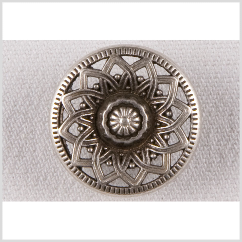 Silver Metal Coat Button - 28L/18mm