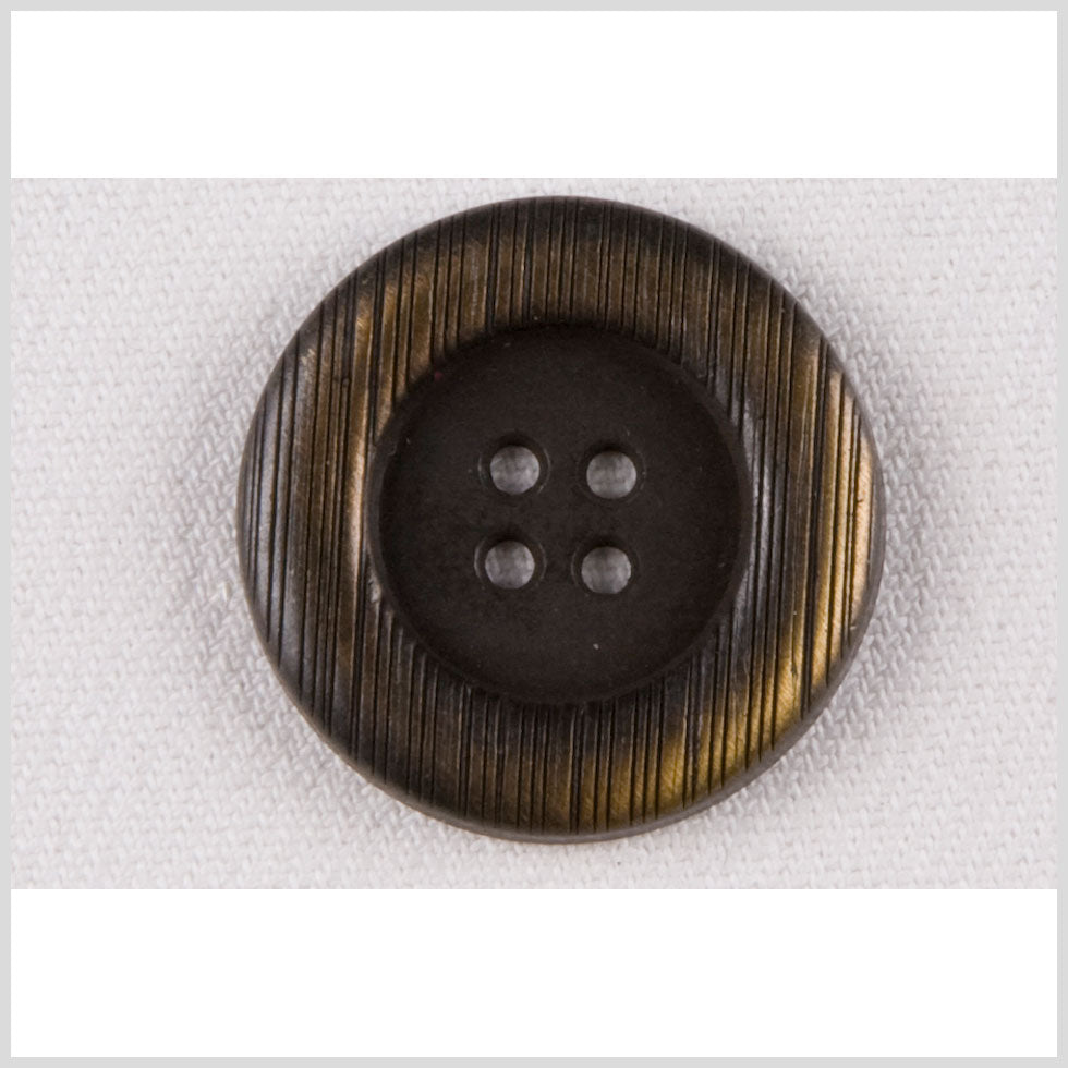 Brass Metal Button - 28L/18mm