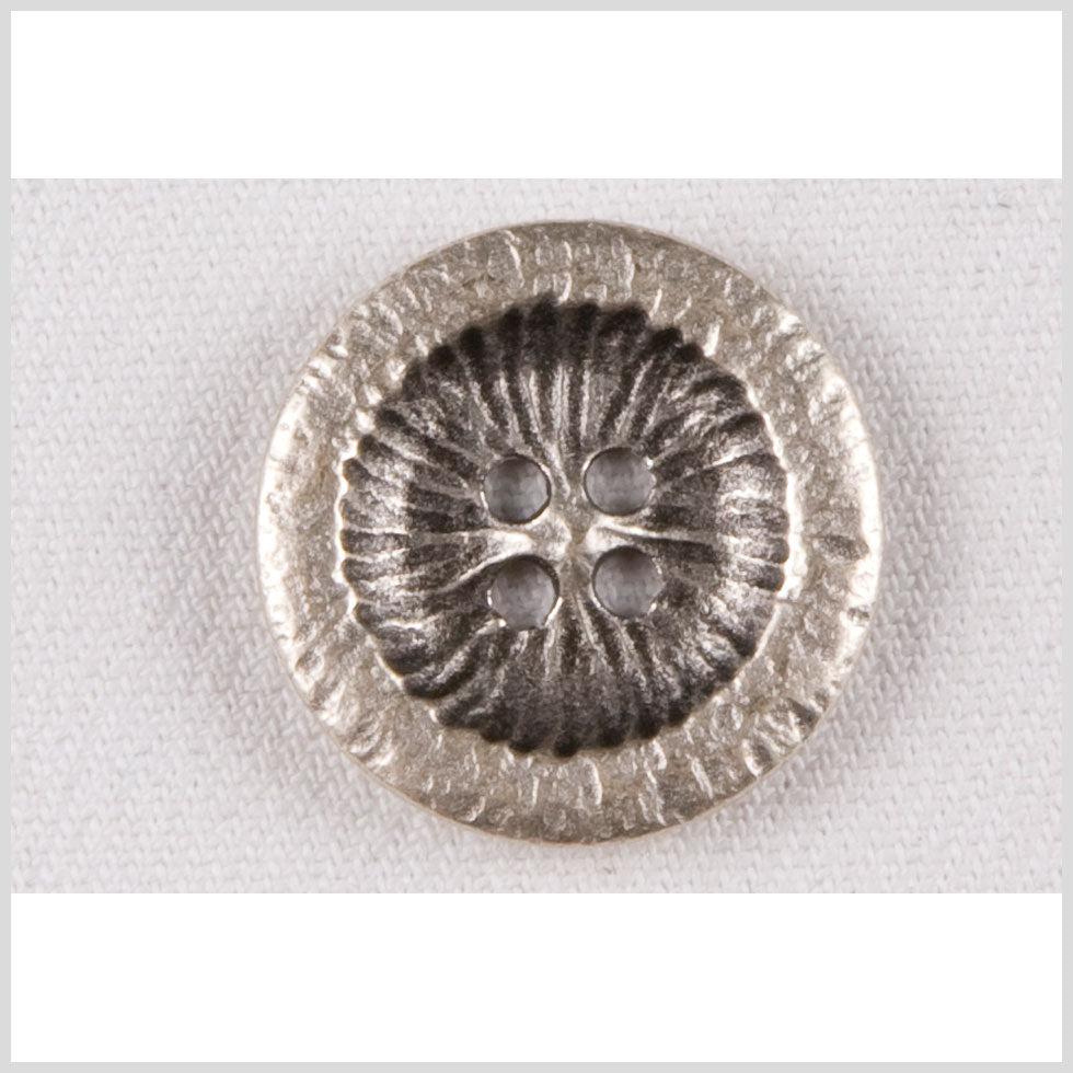 Silver Metal Coat Button - 40L/25mm