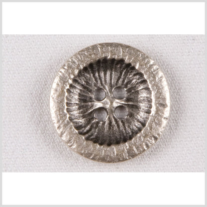 Silver Metal Coat Button - 40L/25mm