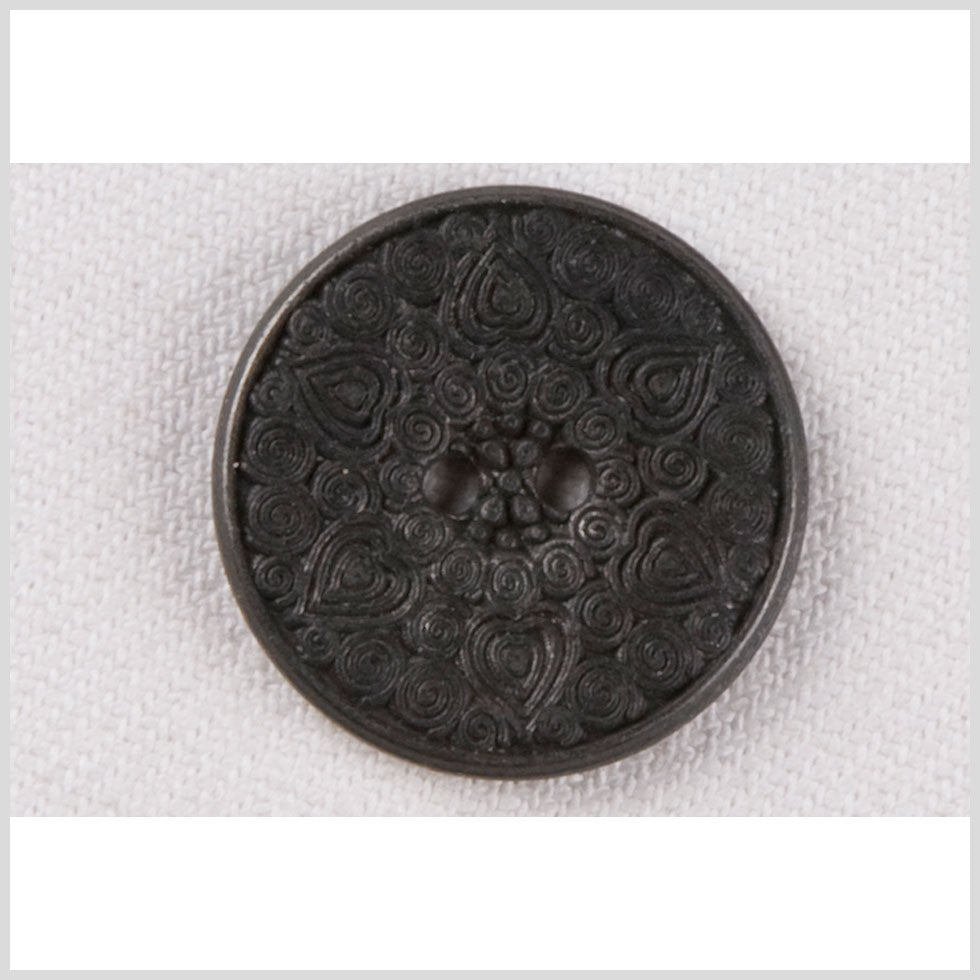 Gunmetal Metal Button - 32L/20mm