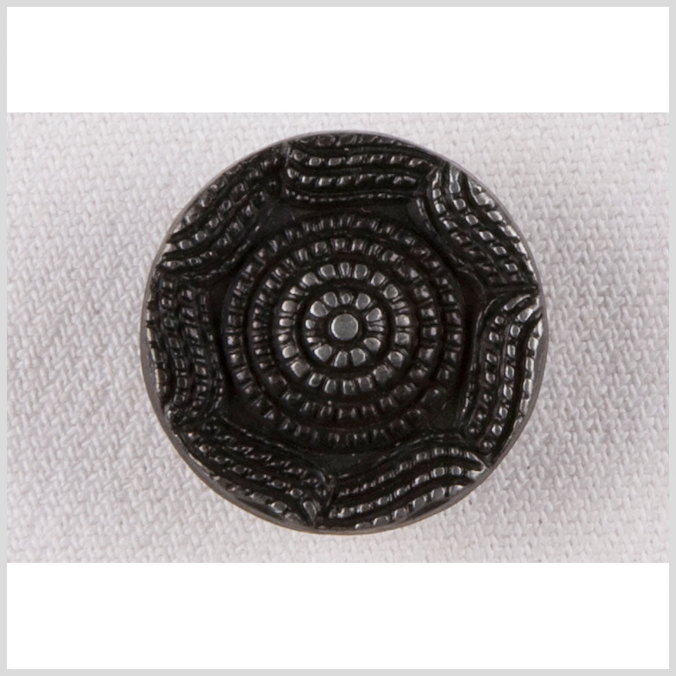 Gunmetal Metal Button - 24L/15mm