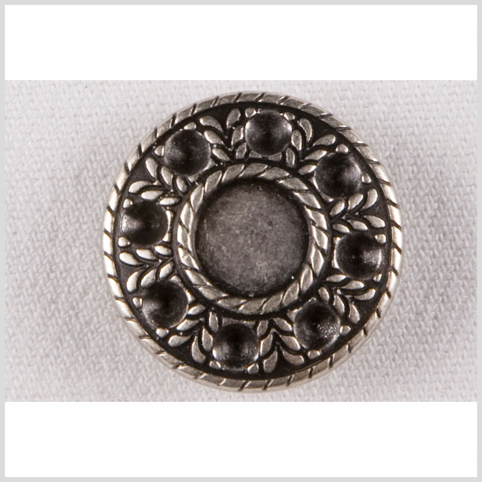 Silver Metal Coat Button - 32L/20mm