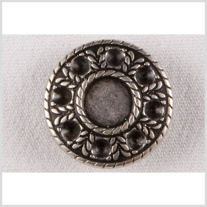 Silver Metal Coat Button - 32L/20mm