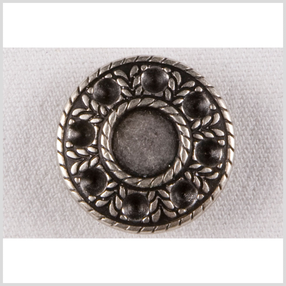 Silver Metal Coat Button - 40L/25mm