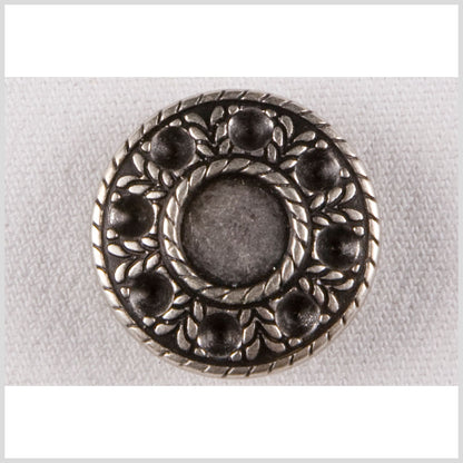 Silver Metal Coat Button - 40L/25mm