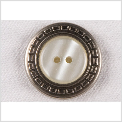 Silver Metal Coat Button - 44L/28mm