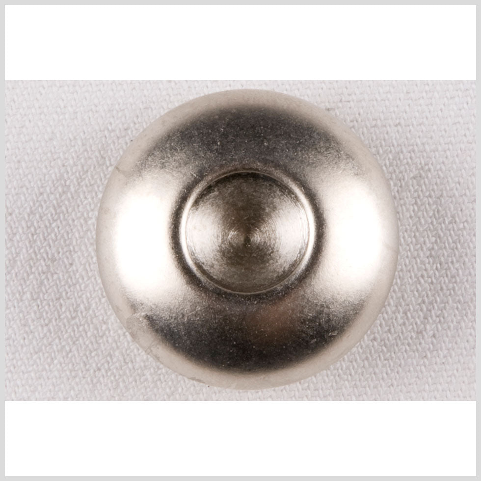 Silver Metal Coat Button - 44L/28mm