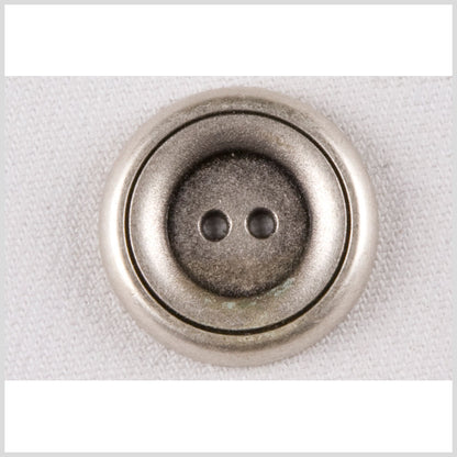 Silver Metal Coat Button - 40L/25.5mm