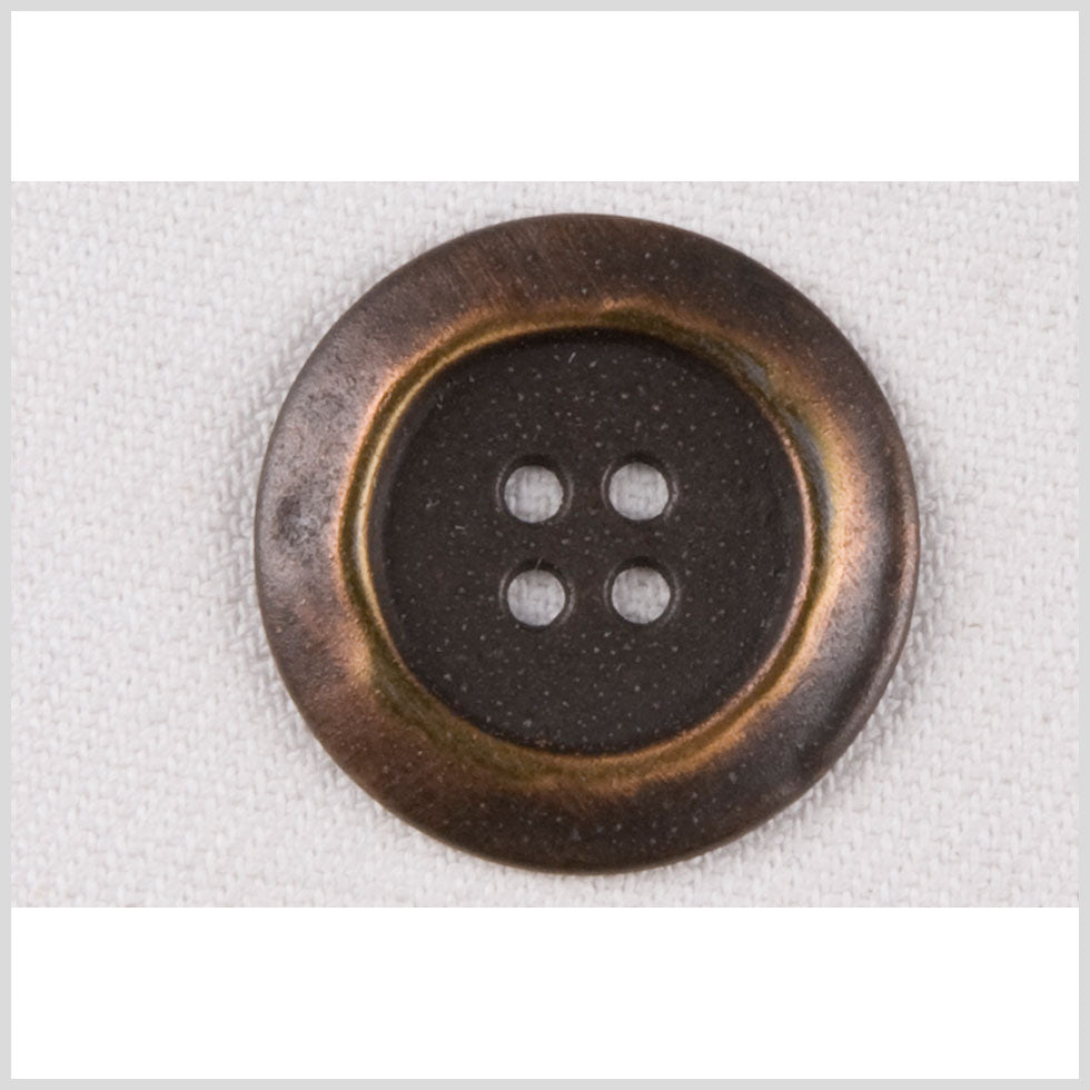 Copper Metal Coat Button - 40L/25mm