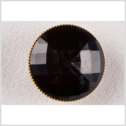 Black/Gold Metal Button - 36L/23mm