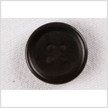 Black Plastic Button - 24L/15mm