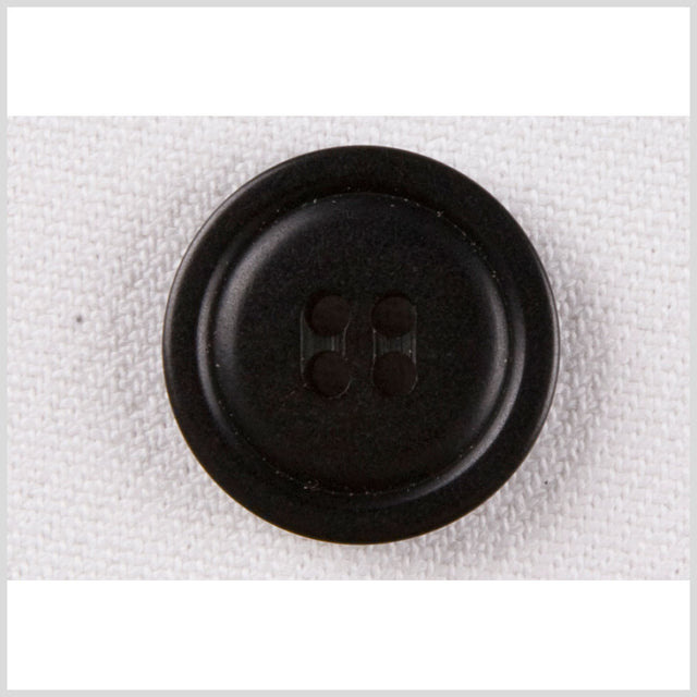 Black Plastic Button - 32L/20mm