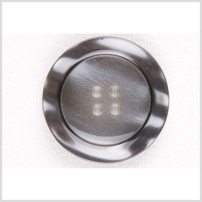 Gray Plastic Button - 44L/28mm