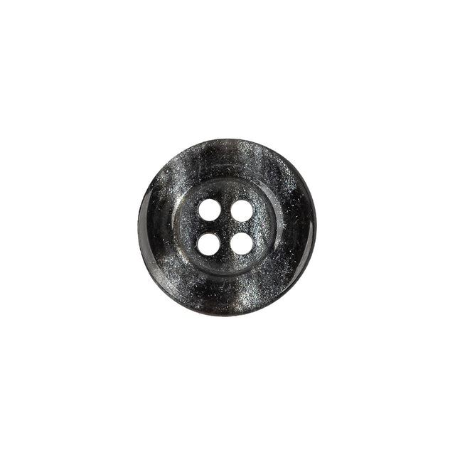 Black/Gray Plastic Plastic Button - 24L/15mm