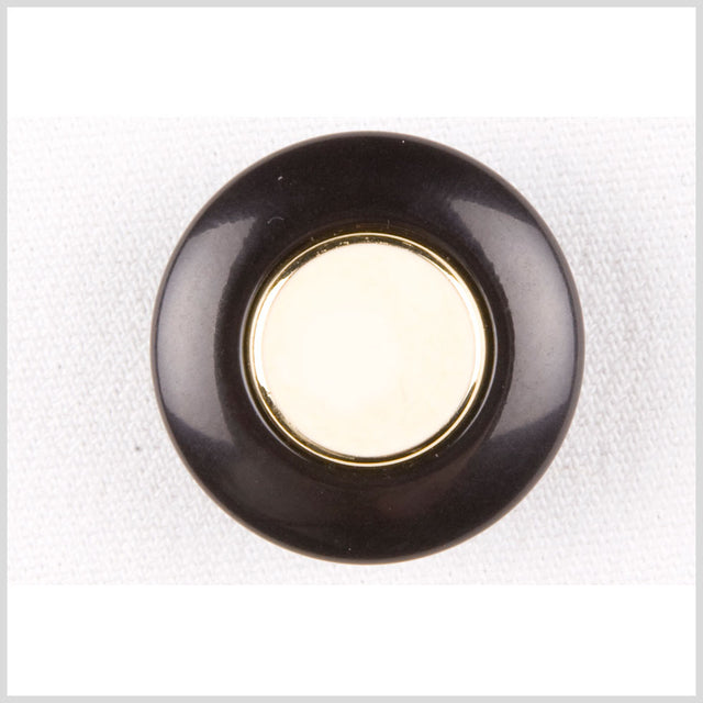 Black/Ivory Plastic Button - 44L/28mm