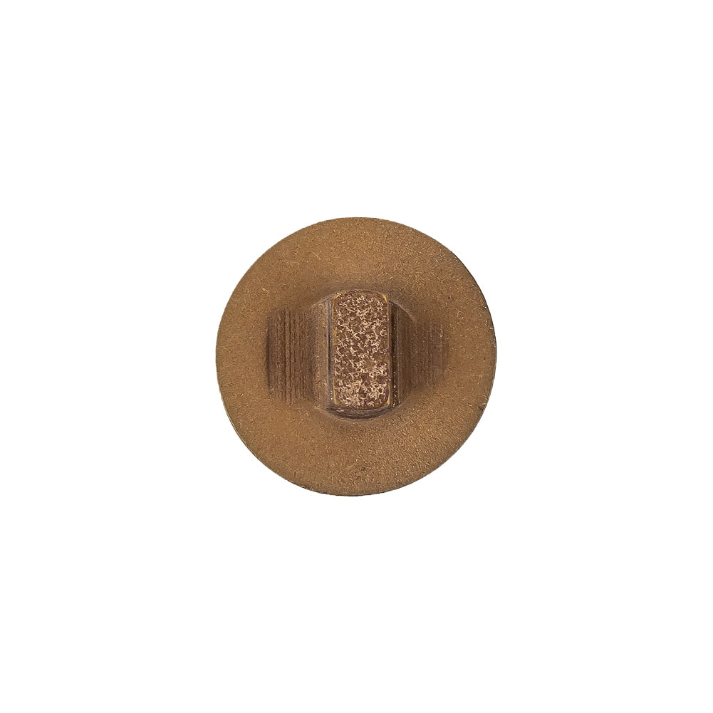 Olive Alligator Pattern Shank Back Plastic Button - 24L/15mm Detail
